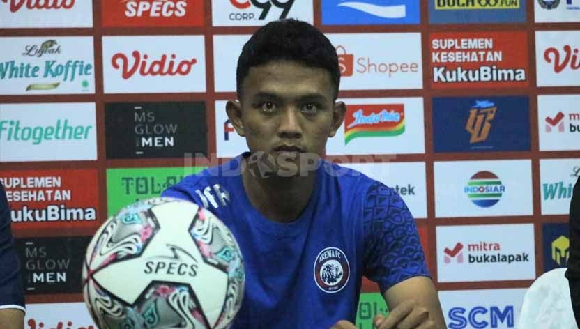 Bek muda Arema FC, Achmad Figo Ramadani. Copyright: © Ian Setiawan/INDOSPORT