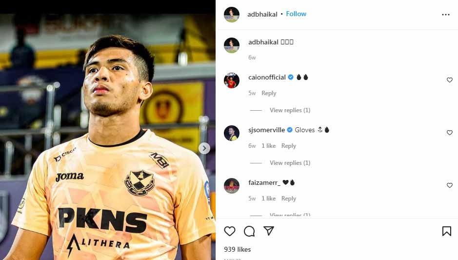 Kiper timnas Malaysia U-19, Syahmi Adib Haikal Foto: Instagram@adbhaikal Copyright: © Instagram@adbhaikal