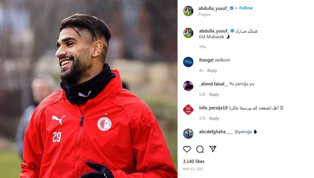 Abdulla Yusuf Helal, striker Timnas Bahrain yang dirumorkan gabung Persija Jakarta. Instagram@abdulla_yusuf_ Copyright: © Instagram@abdulla_yusuf_