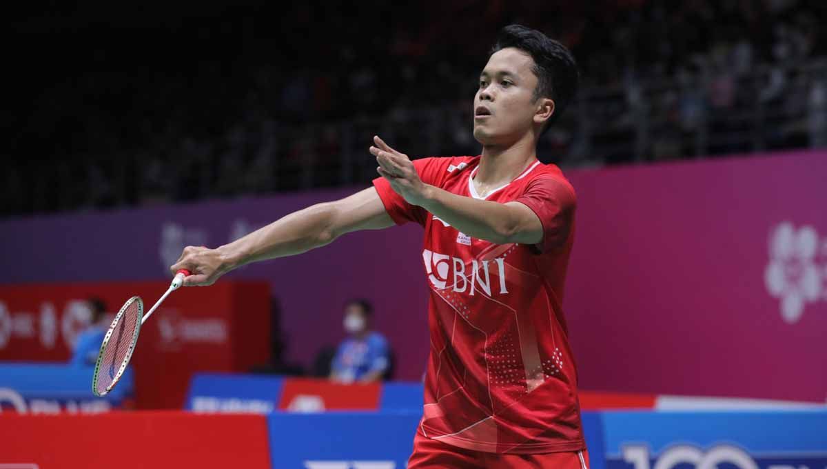 Tunggal putra Indonesia, Anthony Sinisuka Ginting nampaknya ikuti jejak Greysia Polii sebagai salah satu pebulutangkis paling ramah dan friendly oleh netizen. Foto: PBSI Copyright: © PBSI