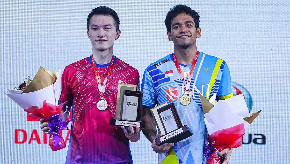 Pebulutangkis tunggal putra Indonesia, Chico Aura Dwi Wardoyo Juara Malaysia Masters 2022, Minggu (10/07/22). Foto: PBSI Copyright: © PBSI