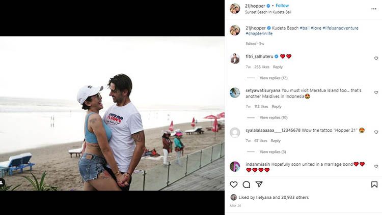 John Hopkins dan Nikita Mirzani. Copyright: © Instagram/21jhopper