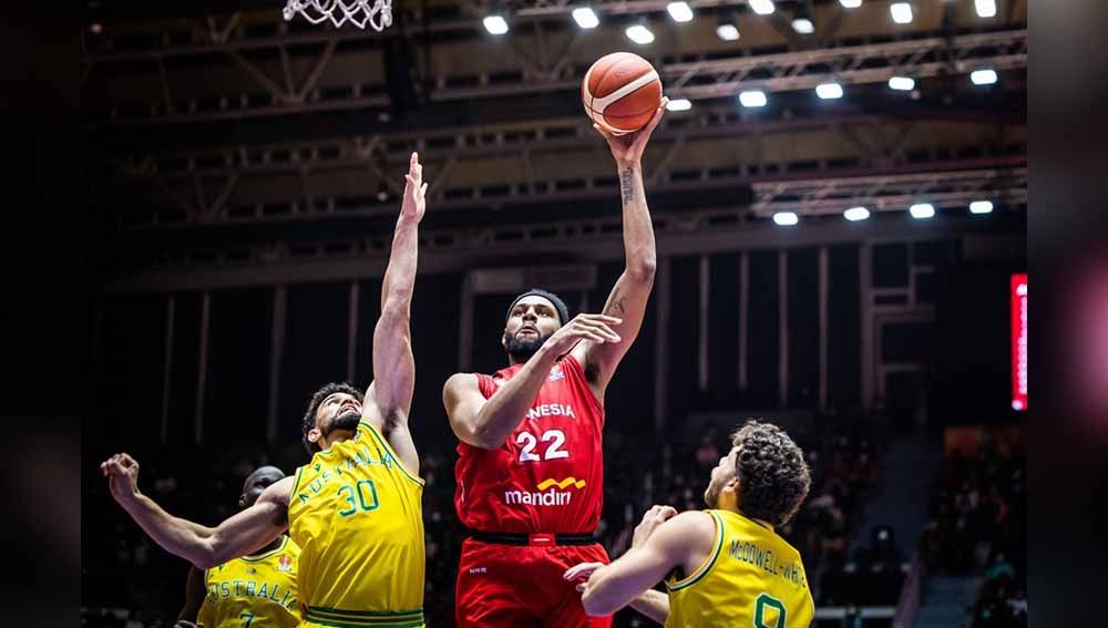 Pertandingan antara Australia vs Timnas Basket Indonesia di FIBA Asia Cup 2022. Foto: fiba.basketball Copyright: © fiba.basketball