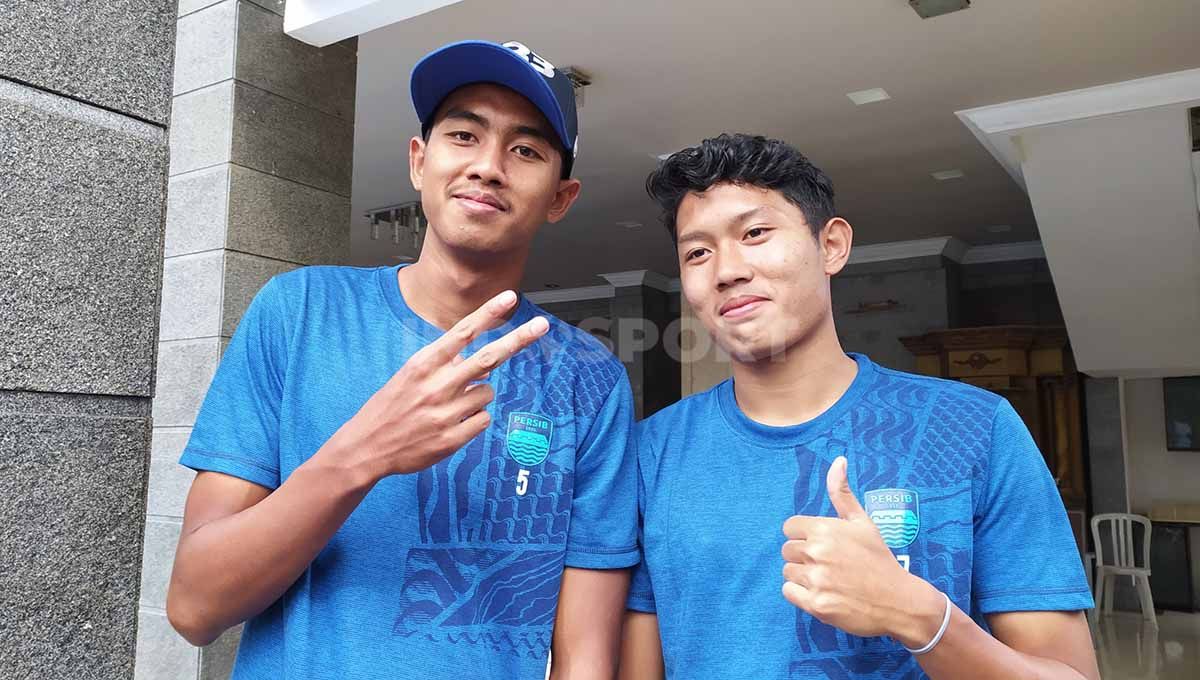 Kakang Rudianto dan Ferdiansyah kembali gabung tim Persib Bandung, usai memperkuat Timnas Indonesia U-19. Copyright: © Arif Rahman/INDOSPORT