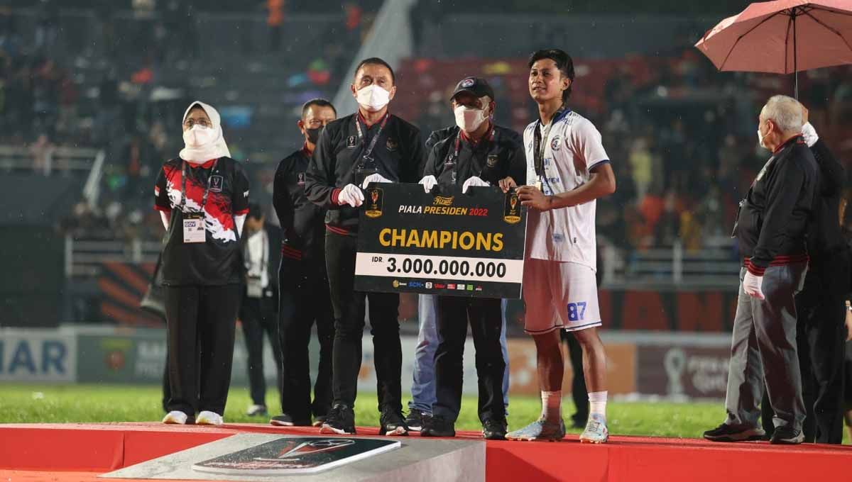 Arema FC Juara Piala Presiden 2022. Foto: pialapresiden.id Copyright: © pialapresiden.id