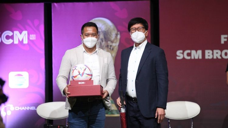 Le Minerale menjadi satu di antara empat sponsor yang memeriahkan Piala Dunia 2022 bersama Surya Citra Media (SCM) selaku pemegang hak siar resmi. Copyright: © Le Minerale