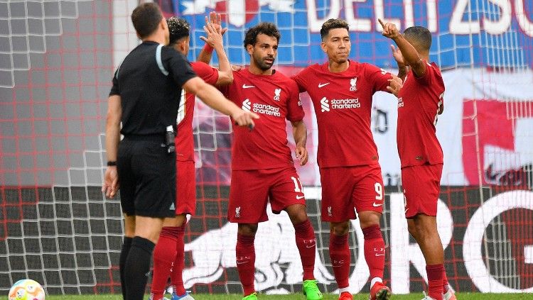 Berikut jadwal uji coba pramusim yang mempertemukan Liverpool vs Strasbourg pada Senin (01/08/22). Copyright: © REUTERS/Matthias Rietschel