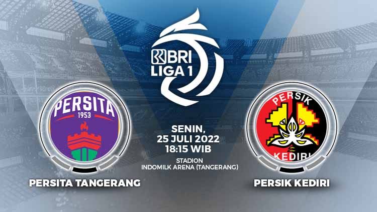 Pertandingan antara Persita Tangerang vs Persik Kediri (BRI Liga 1). Copyright: © Grafis: Yanto/INDOSPORT