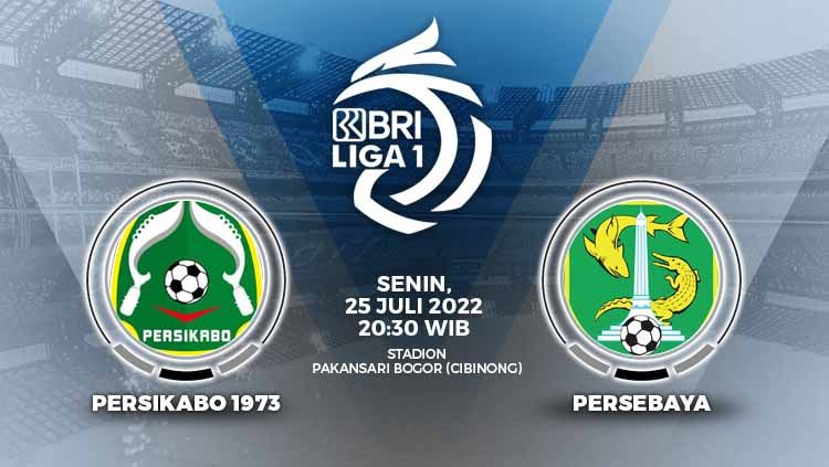 Pertandingan antara Persikabo 1973 vs Persebaya Surabaya (BRI Liga 1). Copyright: © Grafis: Yanto/INDOSPORT