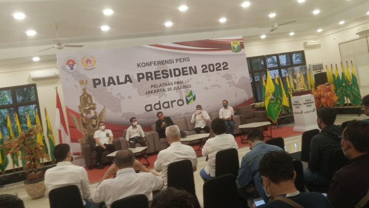 Acara jumpa pers Kejuaraan Piala Presiden 2022 di Pelatnas PBSI Cipayung, Senin (25/07/22). Copyright: © Herry Ibrahim/INDOSPORT