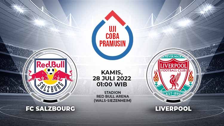 Pertandingan antara FC Salzbourg vs Liverpool (Uuji Coba Pramusim). Copyright: © Grafis: Yuhariyanto/INDOSPORT
