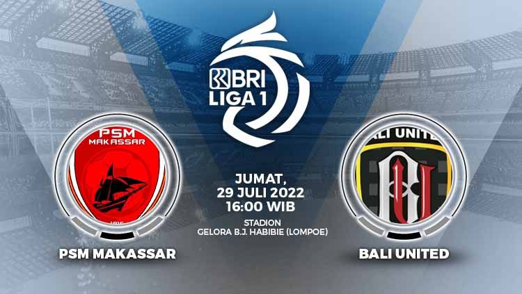 Prediksi pertandingan antara PSM Makassar vs Bali United (BRI Liga 1). Copyright: © Grafis: Yanto/INDOSPORT
