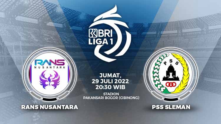 Prediksi pertandingan RANS Nusantara vs PSS Sleman (BRI Liga 1). Copyright: © Grafis: Yanto/INDOSPORT
