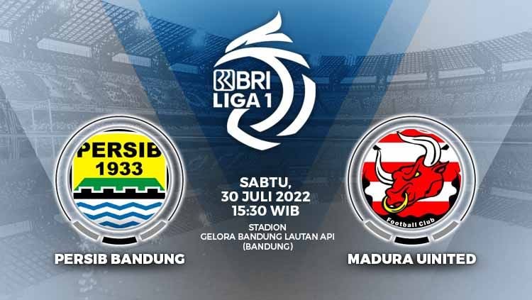 Berikut adalah link live streaming pertandingan Liga 1 2022/23 antara Persib Bandung vs Madura United di Stadion Gelora Bandung Lautan Api. Copyright: © Grafis: Yuhariyanto/INDOSPORT