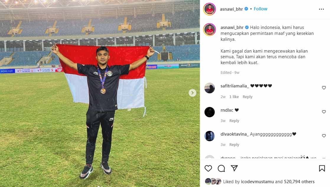 Asnawi Mangkualam, pemain Timnas Indonesia. Foto: Instagram@asnawi_bhr Copyright: © Instagram@asnawi_bhr