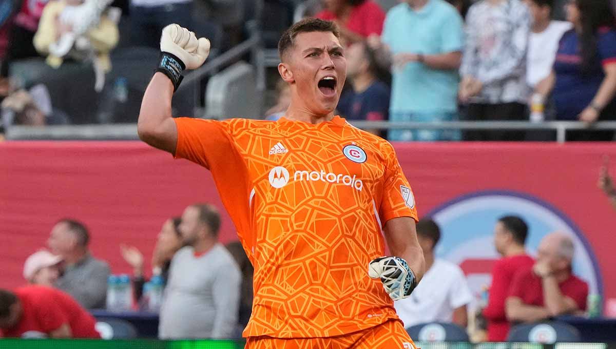 Kiper Chicago Fire (MLS), Gabriel Slonina. Foto: REUTERS/Mike Dinovo Copyright: © REUTERS/Mike Dinovo