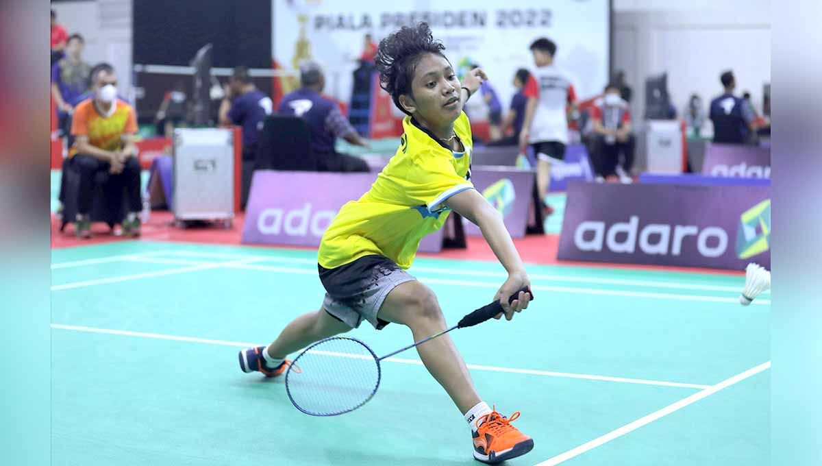 Agatha Gracia Rompas, atlet asal Papua di Piala Presiden Bulutangkis 2022. Foto: PBSI Copyright: © PBSI