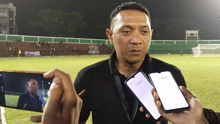 Pelatih PSMS Medan, I Putu Gede. Copyright: © Aldi Aulia Anwar/INDOSPORT