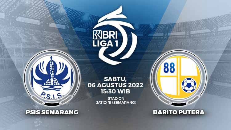 Link live streaming Liga 1 Indonesia untuk pertandingan antara PSIS Semarang vs Barito Putera yang akan digelar pada Sabtu (06/08/22) pukul 15.30 WIB. Copyright: © Grafis: Yuhariyanto/INDOSPORT