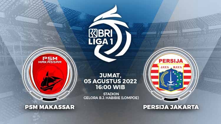 Prediksi pertandingan antara PSM Makassar vs Persija Jakarta (BRI Liga 1). Copyright: © Grafis: Yuhariyanto/INDOSPORT