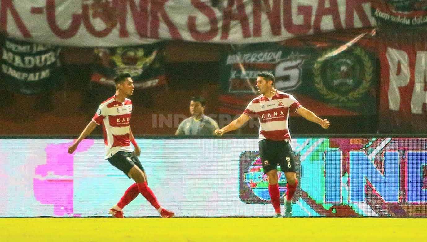 Indosport - Madura United sukses mencapai targetnya untuk mengambil poin melawan Persebaya, pada pekan ke-4 Liga 1.