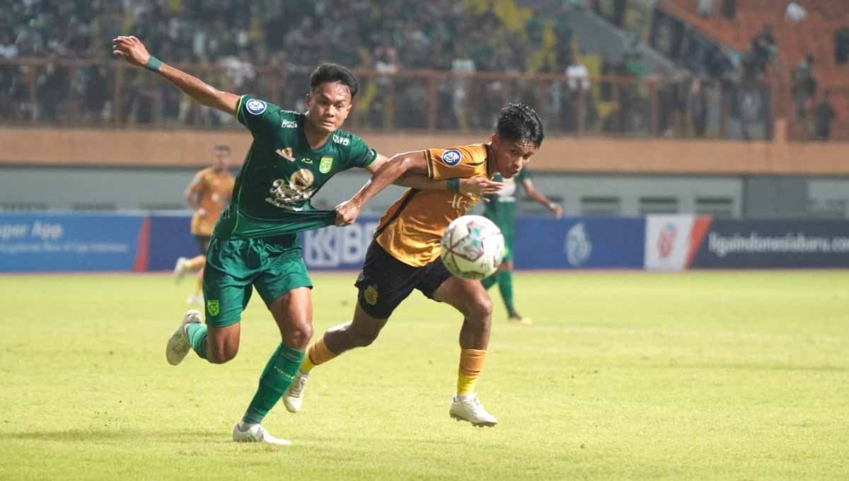 Pertandingan antara Bhayangkara FC vs Persebaya Surabaya pada pekan ketiga Liga 1 2022/2023 di Stadion Wibawa Mukti, Cikarang, Minggu (07/08/22). Bhayangkara FC menang 1-0 atas Persebaya. Foto: Official Bhayangkara FC Copyright: © Official Bhayangkara FC