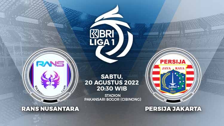 Persija Jakarta bersiap menghadapi RANS Nusantara dalam pekan kelima Liga 1 Indonesia 2022/2023, Sabtu (20/08/220). Copyright: © Grafis: Yuhariyanto/INDOSPORT