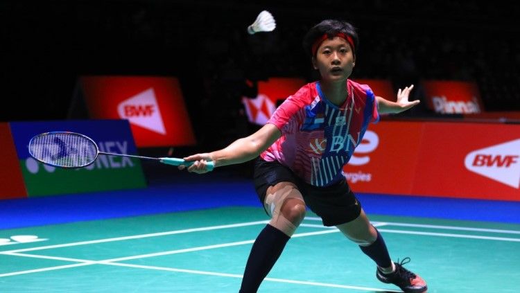 Putri Kusuma Wardani di Kejuaraan Dunia Bulutangkis 2022. Foto: PBSI. Copyright: © PBSI