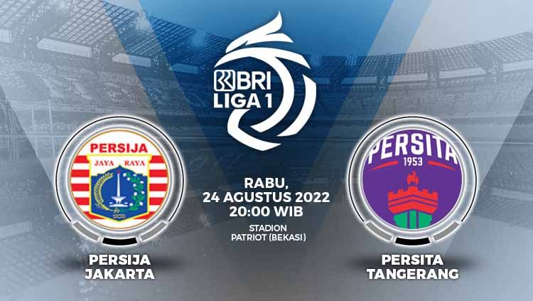 Prediksi pertandingan antara Persija Jakarta vs Persita Tangerang (BRI Liga 1). Copyright: © Grafis: Yuhariyanto/INDOSPORT