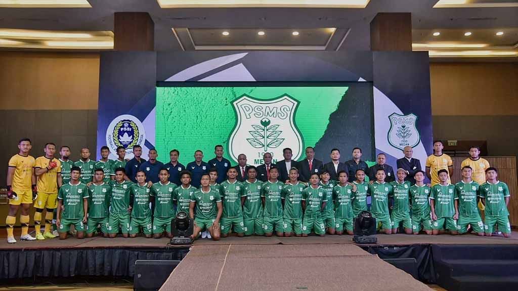 PSMS Medan menggelar launching tim dan jersey jelang bergulirnya kompetisi Liga 2. Copyright: © Kredit PSMS Medan