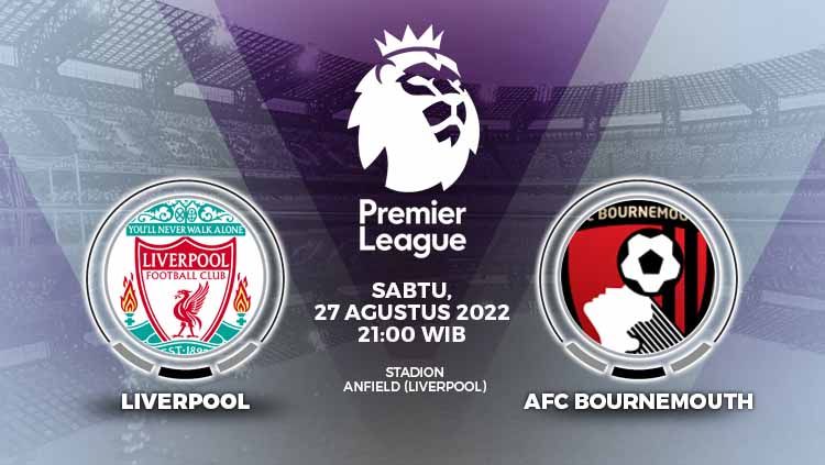 Prediksi pertandingan antara Liverpool vs AFC Bournemouth (Liga Inggris). Copyright: © Grafis: Yuhariyanto/INDOSPORT