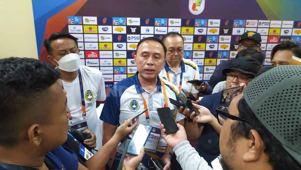 Ketua Umum PSSI, Mochamad Iriawan membantah adanya wacana menggelar laga uji coba Timnas Indonesia yang berlangsung di Jakarta International Stadium (JIS). Copyright: © Arif Rahman/INDOSPORT