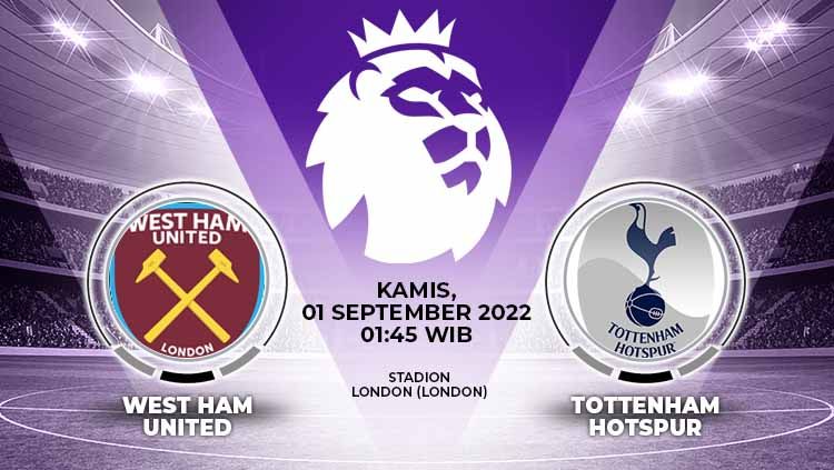 Prediksi pertandingan antara West Ham United vs Tottenham Hotspur (Liga Inggris). Copyright: © Grafis: Yuhariyanto/INDOSPORT