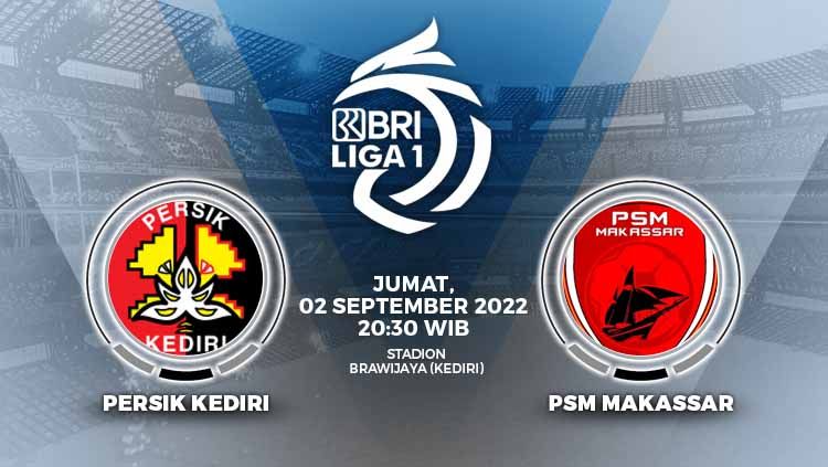 Prediksi pertandingan antara Persik Kediri vs PSM Makassar (BRI Liga 1). Copyright: © Grafis: Yuhariyanto/INDOSPORT