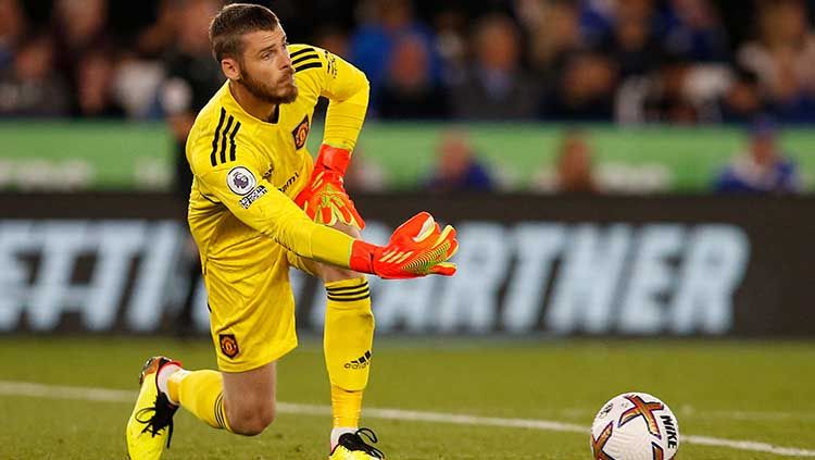 Meski tampil apik bersama Manchester United, namun David De Gea malah diabaikan oleh Timnas Spanyol yang tengah bersiap untuk Piala Dunia 2022. Copyright: © REUTERS/Craig Brough