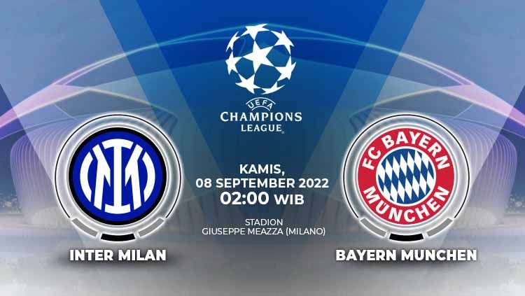 Prediksi pertandingan antara Inter Milan vs Bayern Munchen di Liga Champions Eropa. Copyright: © Grafis: Yuhariyanto/INDOSPORT