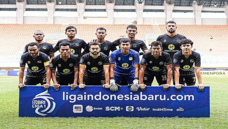 Skuat Barito Putera di Liga 1 2022. Pertandingan pekan ke-20 menghadapi PSIS Semarang harus ditunda karena alasan keamanan. Copyright: © Media Officer Barito Putera