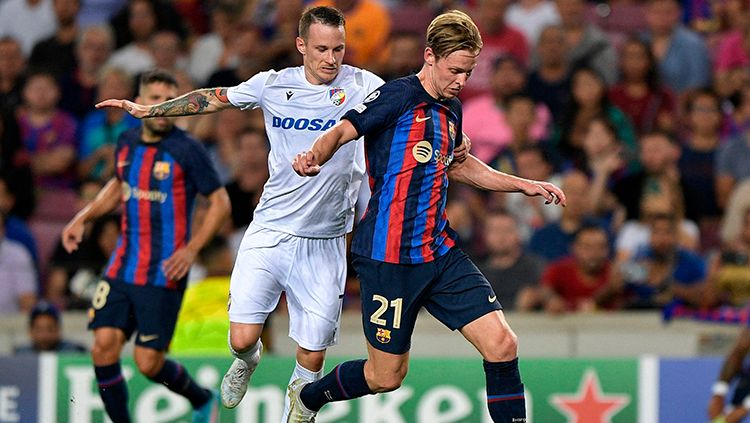 Hasil Liga Champions 2022/2023 matchday pertama Grup C antara Barcelona vs Viktoria Plzen yang digelar pada Kamis (08/09/22) dengan skor akhir 5-1. Copyright: © REUTERS/Pablo Morano