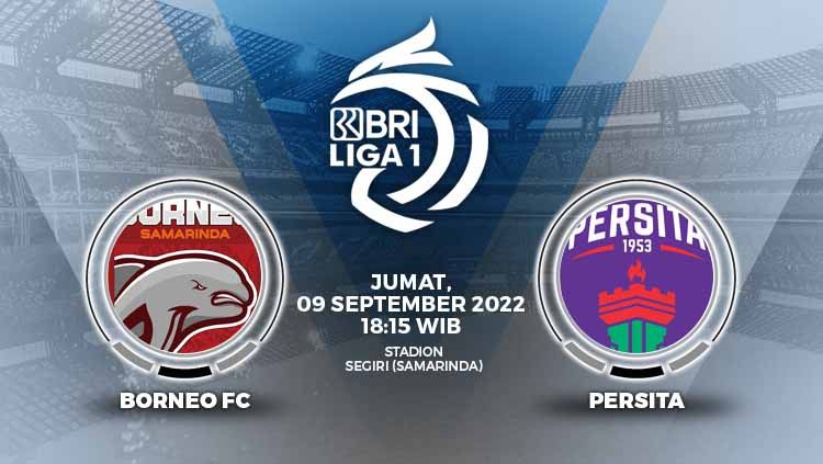Hasil imbang 2-2 Borneo FC kontra Persita Tangerang pada Jumat (09/09/22) kemarin mendapat sorotan dari Pusamania. Copyright: © Grafis: Yuhariyanto/INDOSPORT