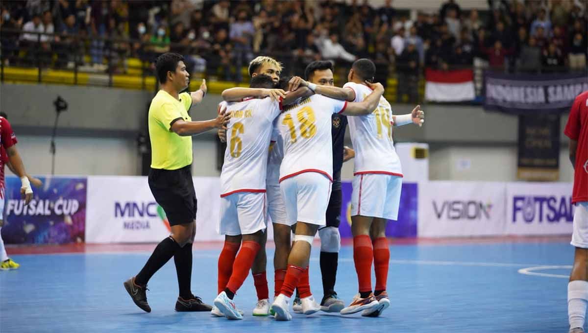 Timnas Futsal Indonesia gagal menang dari Jepang di perempat final Piala Asia Futsal 2022. Copyright: © FFI