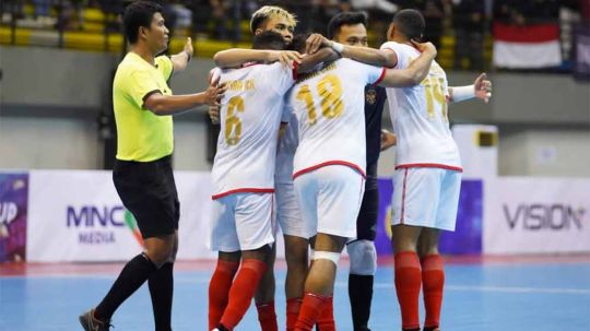 Pertandingan antara Timnas Futsal Indonesia vs Selangor, International Futsal Cup 2022. Foto: FFI Copyright: © FFI