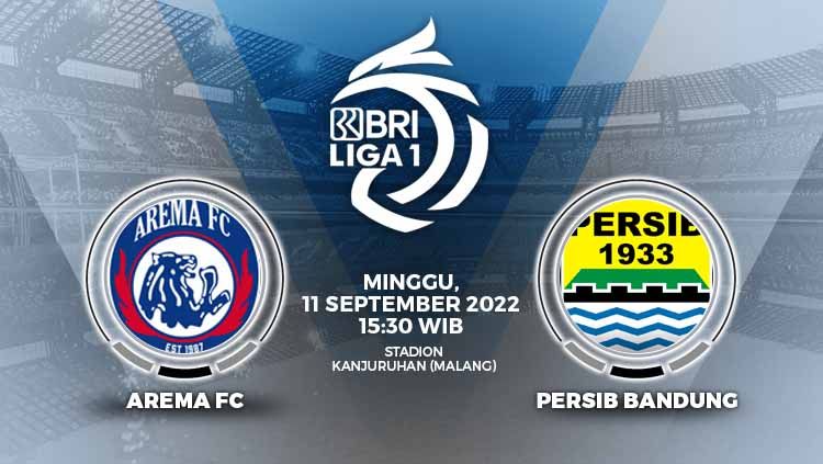 Arema FC akan menjamu Persib Bandung pada pekan ke-9 Liga 1 di Stadion Kanjuruhan Malang, Minggu (11/09/22). Copyright: © Grafis: Yuhariyanto/INDOSPORT