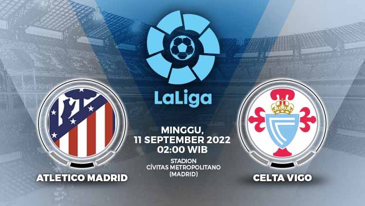 Prediksi pertandingan antara Atletico Madrid vs Celta Vigo (LaLiga Spanyol). Copyright: © Grafis: Yuhariyanto/INDOSPORT