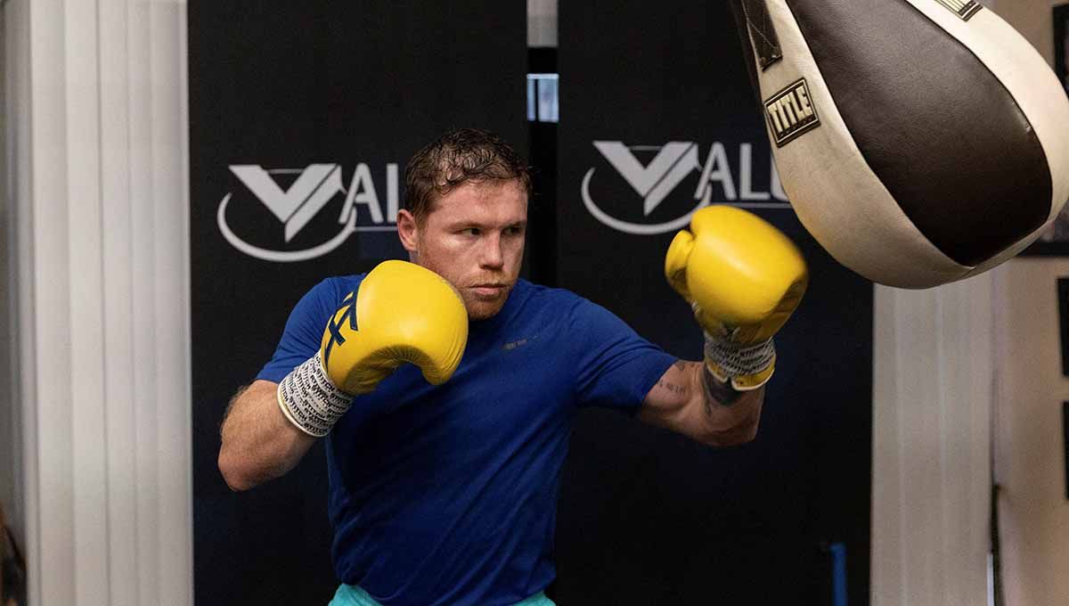 Canelo Alvarez, raja tinju kelas menengah. Foto: REUTERS/Kristian Carreon Copyright: © REUTERS/Kristian Carreon