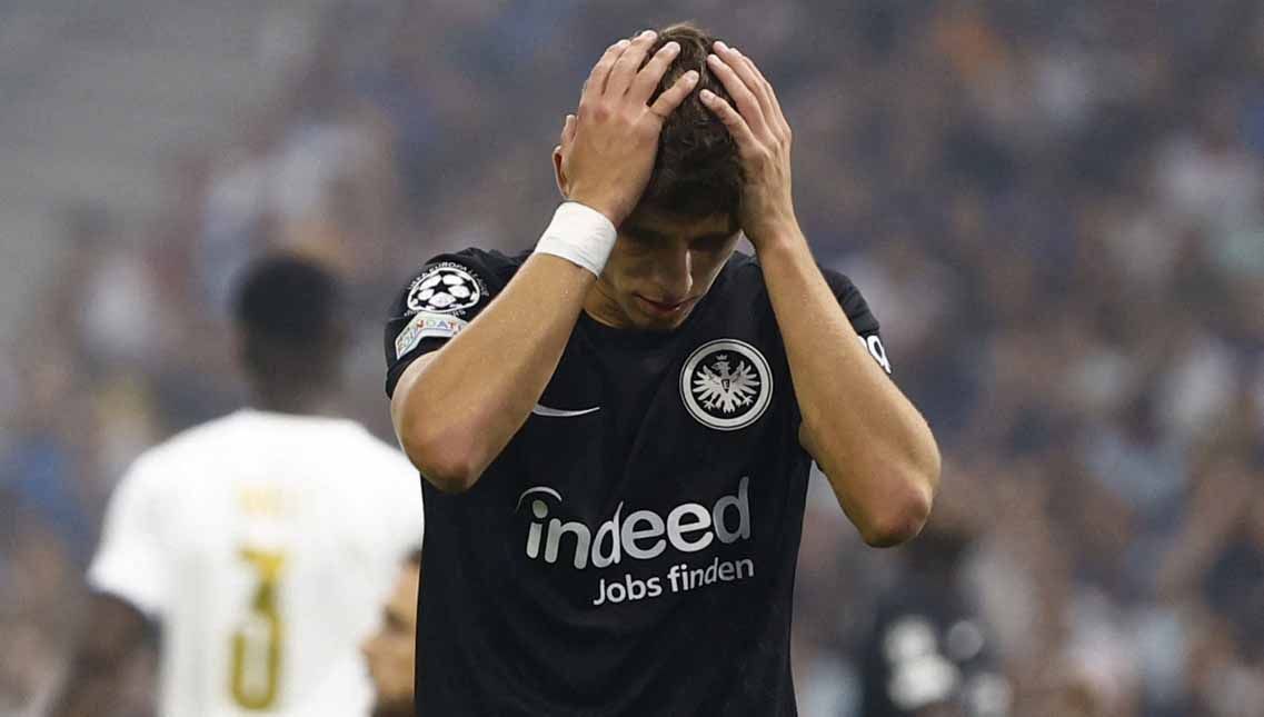 Jesper Lindstrom, pemain Eintracht Frankfurt's. Foto: REUTERS/Christian Hartmann Copyright: © REUTERS/Christian Hartmann