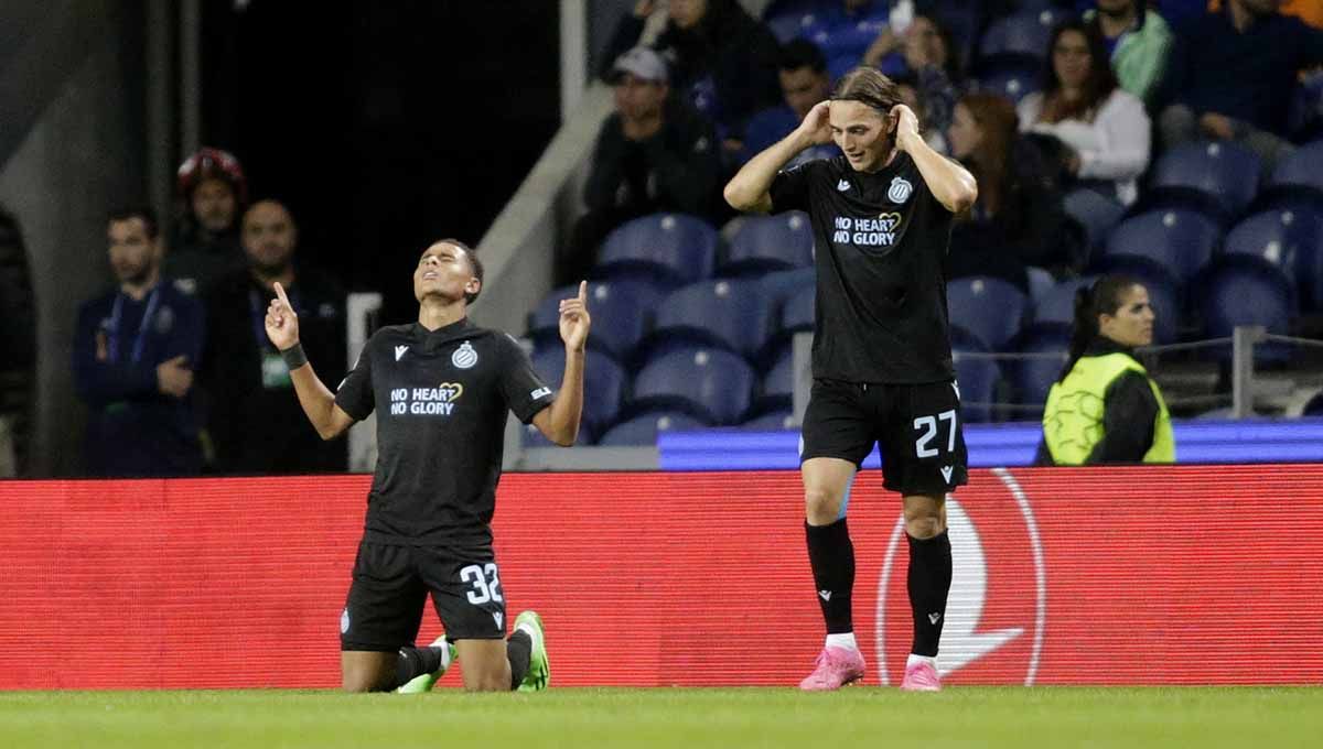 Selebrasi Antonio Nusa, pemain Club Brugge. Foto: REUTERS/Miguel Vidal Copyright: © REUTERS/Miguel Vidal