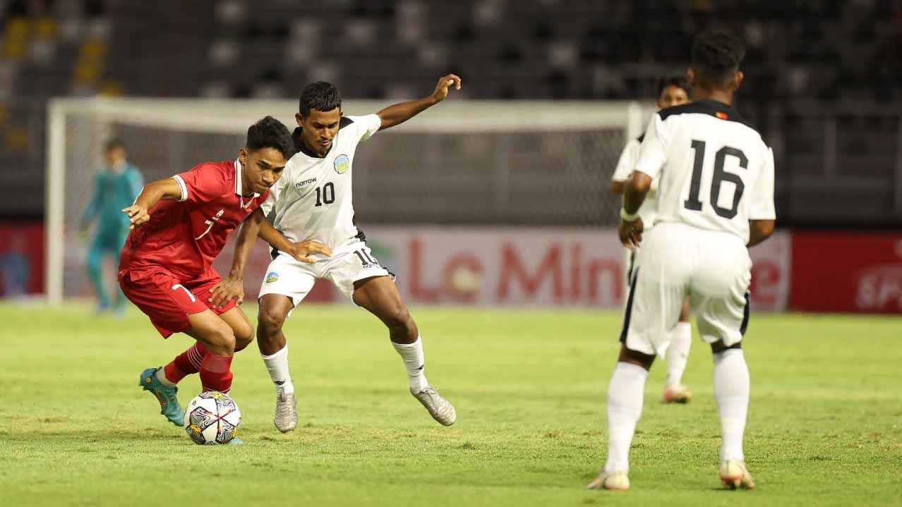 Timnas Indonesia U-22 vs Timor Leste. Foto: PSSI Copyright: © PSSI