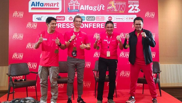 Alfamart Run 2022 kembali hadir mengobati kerinduan para runners terhadap event offline lari pada 23 Oktober mendatang. Copyright: © Alfamart Run 2022