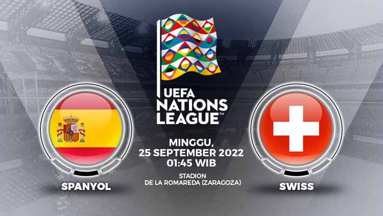 Prediksi pertandingan antara Spanyol vs Swiss (UEFA Nations League). Copyright: © Grafis: Yuhariyanto/INDOSPORT