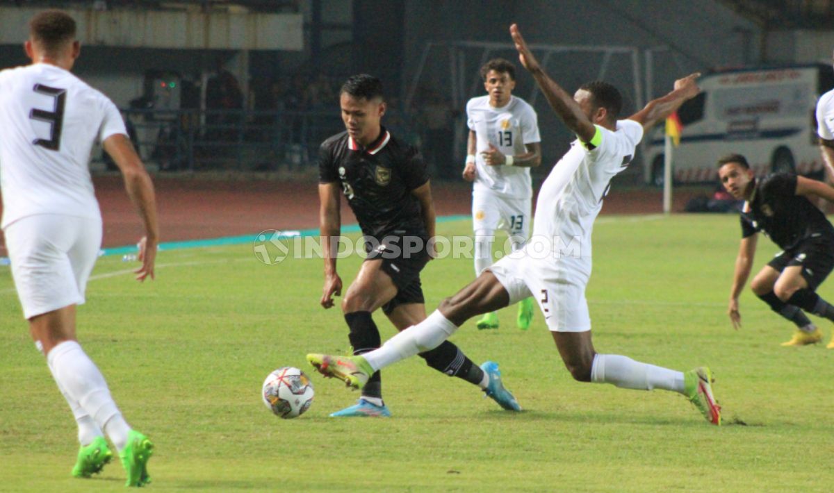 Timnas Indonesia vs Curacao di Stadion GBLA, Sabtu (24/09/22). Copyright: © Arif Rahman/INDOSPORT